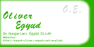 oliver egyud business card